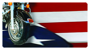 DSC700 332 Biker on US Flag